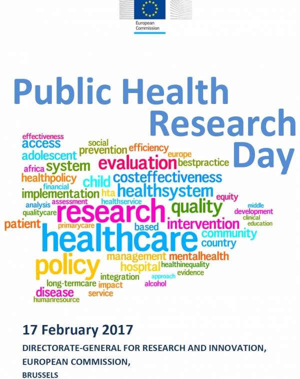 Marlene Silva at the EU Public Health Research workshop in Brussels, representing the EuroFIT consortium (17th February)